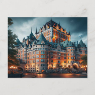 Carte Postale Nuit à Québec Canada