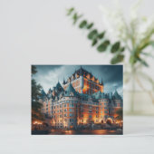 Carte Postale Nuit à Québec Canada (Debout devant)