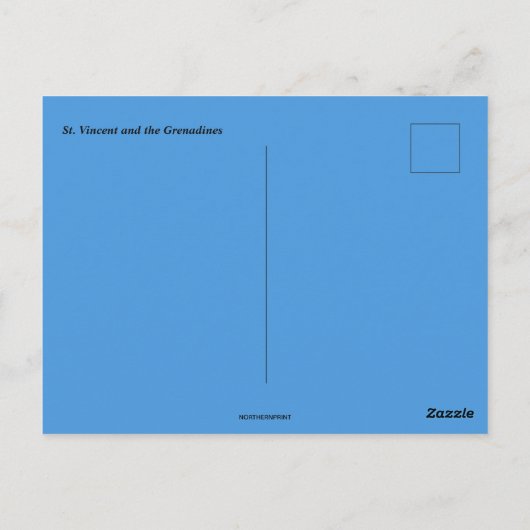 Carte Postale Nuit à Saint-Vincent-et-les-Grenadines (Dos)