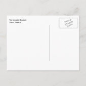 Carte Postale Nuit au Louvre, Paris, France (Dos)