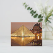 Carte Postale Nuit au Louvre, Paris, France (Debout devant)