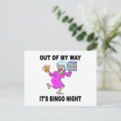 CARTE POSTALE NUIT BINGO (Debout devant)