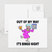 CARTE POSTALE NUIT BINGO (Devant / Derrière)