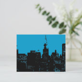 Carte Postale Nuit bleue à New York (Debout devant)