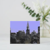 Carte Postale Nuit bleue à New York (Debout devant)