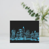 Carte Postale Nuit bleue à New York (Debout devant)