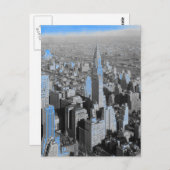 Carte Postale Nuit bleue à New York (Devant / Derrière)