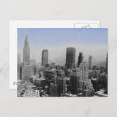 Carte Postale Nuit bleue à New York (Devant / Derrière)