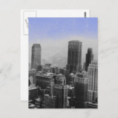 Carte Postale Nuit bleue à New York (Devant / Derrière)