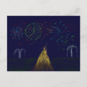 Carte postale Nuit Bonfire (Devant)