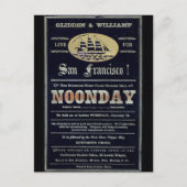 Carte Postale Nuit Clipper voilier navire 1900 (Devant)