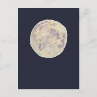 Carte Postale Nuit de ciel clair avec pleine lune Maureen Girard