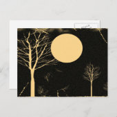 Carte Postale Nuit de Lune Vintage (Devant / Derrière)