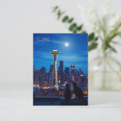 Carte Postale Nuit de Seattle Washington (Debout devant)