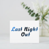 Carte Postale Nuit dernière (bleu) (Debout devant)