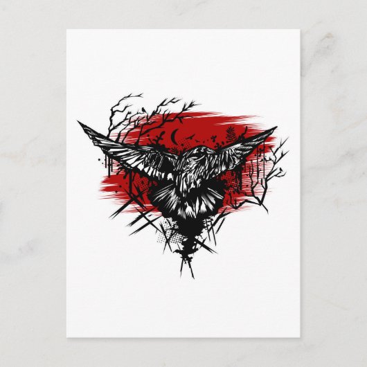 Carte Postale Nuit des corbeaux (Devant)