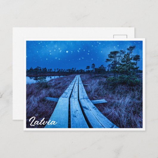 Carte Postale Nuit des marais (Devant / Derrière)