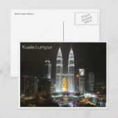 Carte Postale nuit des tours kl (Devant / Derrière)