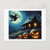 Carte Postale Nuit d'Halloween, (Devant)