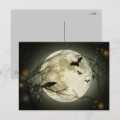 Carte Postale Nuit d'Halloween (Devant / Derrière)