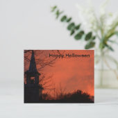 Carte Postale Nuit d'Halloween effrayante (Debout devant)