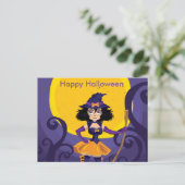 Carte Postale Nuit d'Halloween effrayante (Debout devant)