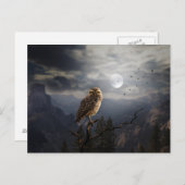 Carte Postale Nuit d'Halloween effrayante (Devant / Derrière)