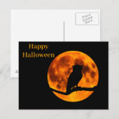 Carte Postale Nuit d'Halloween effrayante (Devant / Derrière)