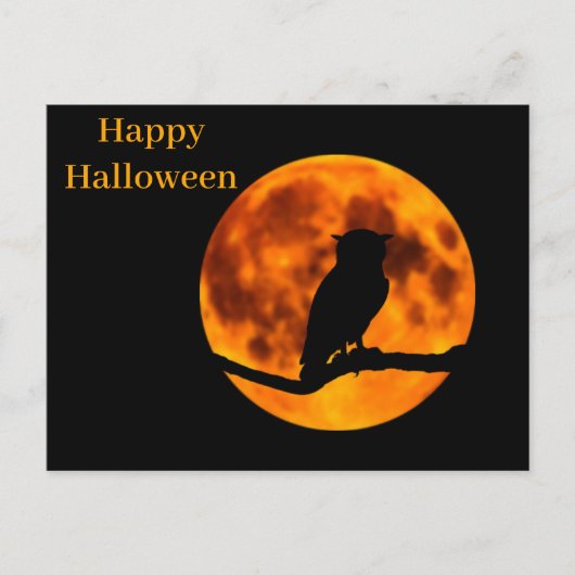 Carte Postale Nuit d'Halloween effrayante (Devant)