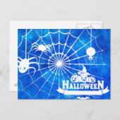 Carte Postale Nuit d'Halloween effrayante (Devant / Derrière)