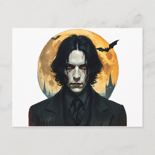 Carte Postale Nuit d'Halloween - Vampire Rising (Devant)