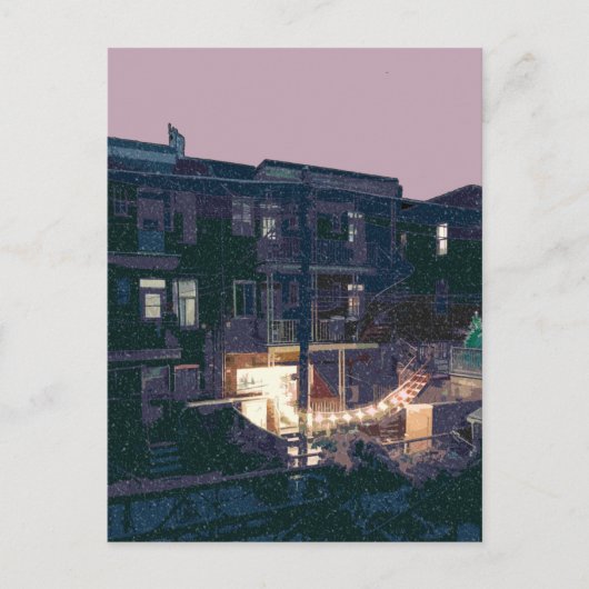 Carte Postale nuit d'hiver (Devant)