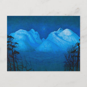 Carte Postale Nuit d'hiver dans les montagnes par Harald Sohlber