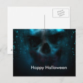 Carte Postale Nuit effrayante d'Halloween (Devant / Derrière)