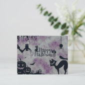 Carte Postale Nuit effrayante d'Halloween (Debout devant)