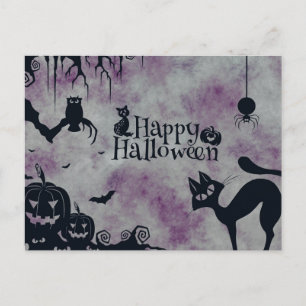 Carte Postale Nuit effrayante d'Halloween