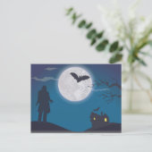 Carte Postale Nuit effrayante d'Halloween (Debout devant)