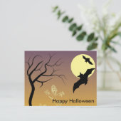 Carte Postale Nuit effrayante d'Halloween (Debout devant)