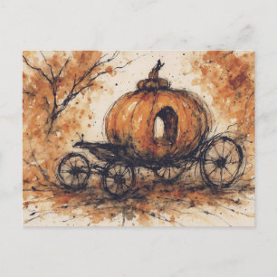 Carte Postale Nuit effrayante d'Halloween