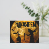 Carte Postale Nuit effrayante d'Halloween (Debout devant)