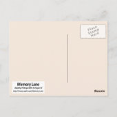 Carte Postale Nuit en mémoire (Dos)