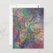 Carte Postale Nuit en ville*** (Devant / Derrière)