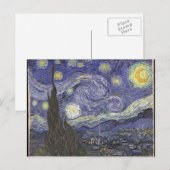 Carte Postale nuit étoilée (Devant / Derrière)