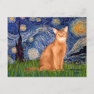 Carte Postale Nuit étoilée - Abyssin rouge