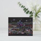 Carte Postale Nuit étoilée du désert de Neon (Debout devant)
