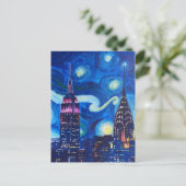 Carte Postale Nuit étoilée New York (Debout devant)