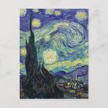 Carte Postale Nuit étoilée par van Gogh<br><div class="desc">Un design parfait qui fonctionnera en affaires ou dans votre vie privée. Un look simple,  minimaliste et parfait. Juste pour vous.</div>