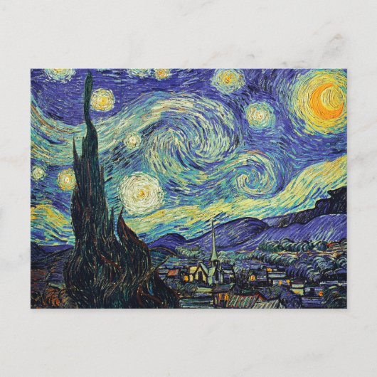 Carte Postale Nuit étoilée par van Gogh (Devant)