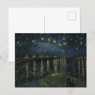 Carte Postale Nuit étoilée sur le Rhône par Van Gogh