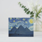 Carte Postale Nuit étoilée sur les Pyramides (Debout devant)